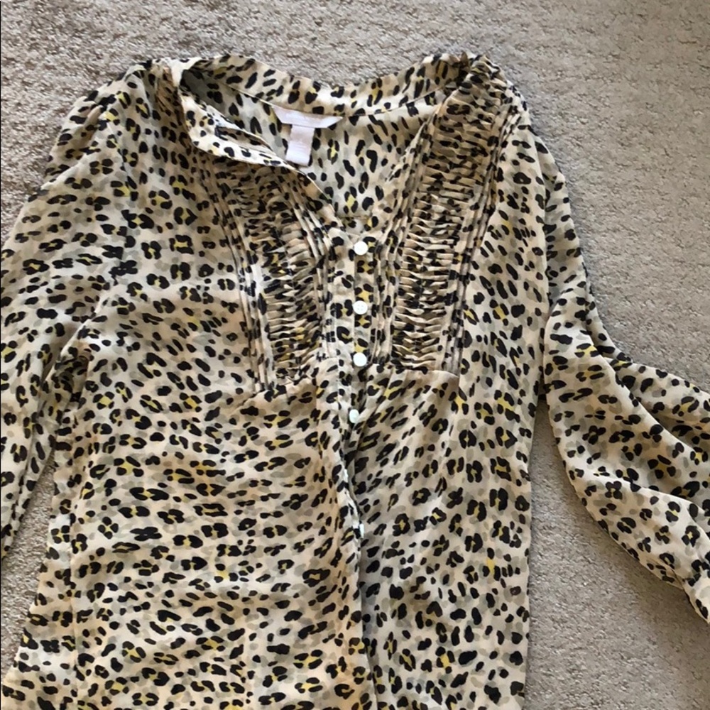 Banana Republic leopard  blouse